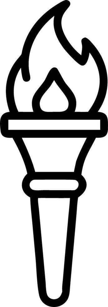Graduation Torch Symbol vector