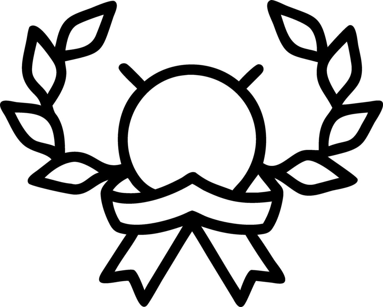 Graduation Ribbon and Laurel Wreath Set 2 vector