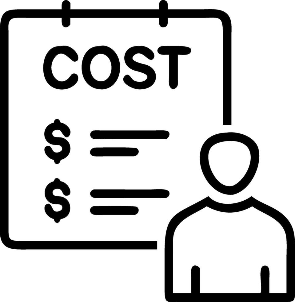 Logistics coordinator reviewing financial reports on plain background vector