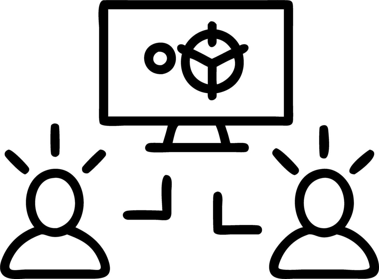 IT specialists monitoring network security in a high tech control center with copy space vector