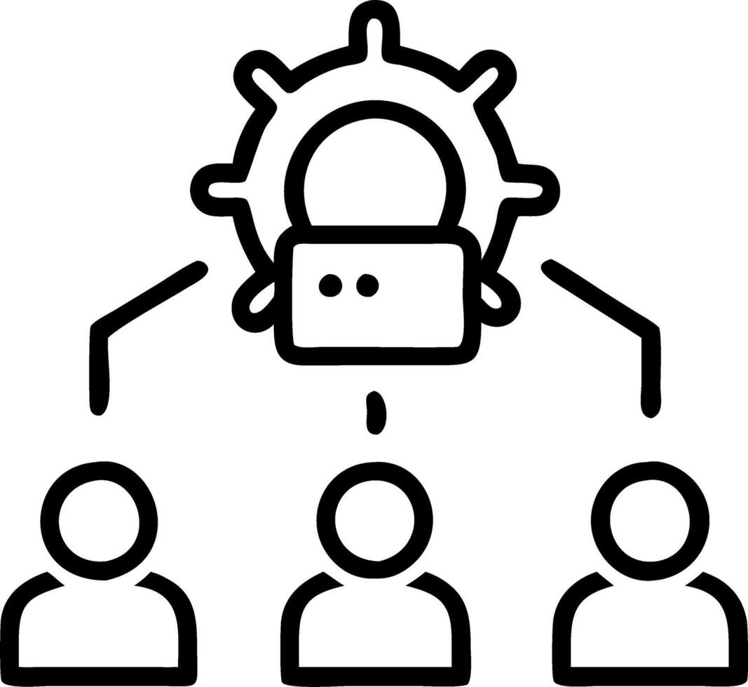IT team implementing network upgrades in a glossy modern office with copy space vector