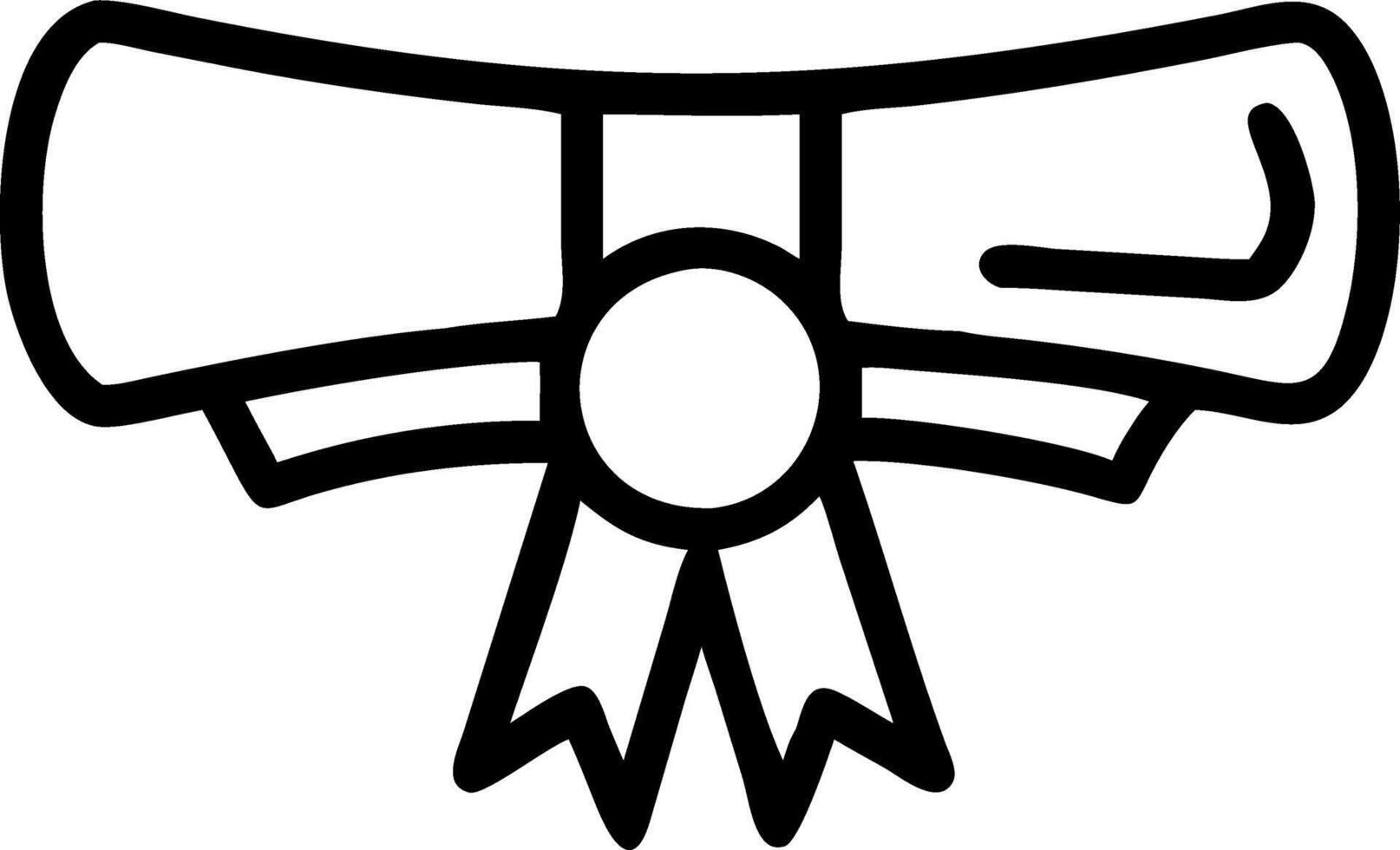 Graduation Medal and Scroll vector