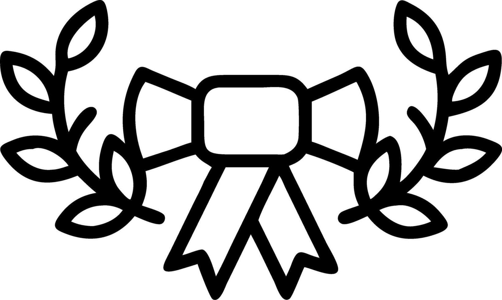 Graduation Laurel Wreath and Scroll vector