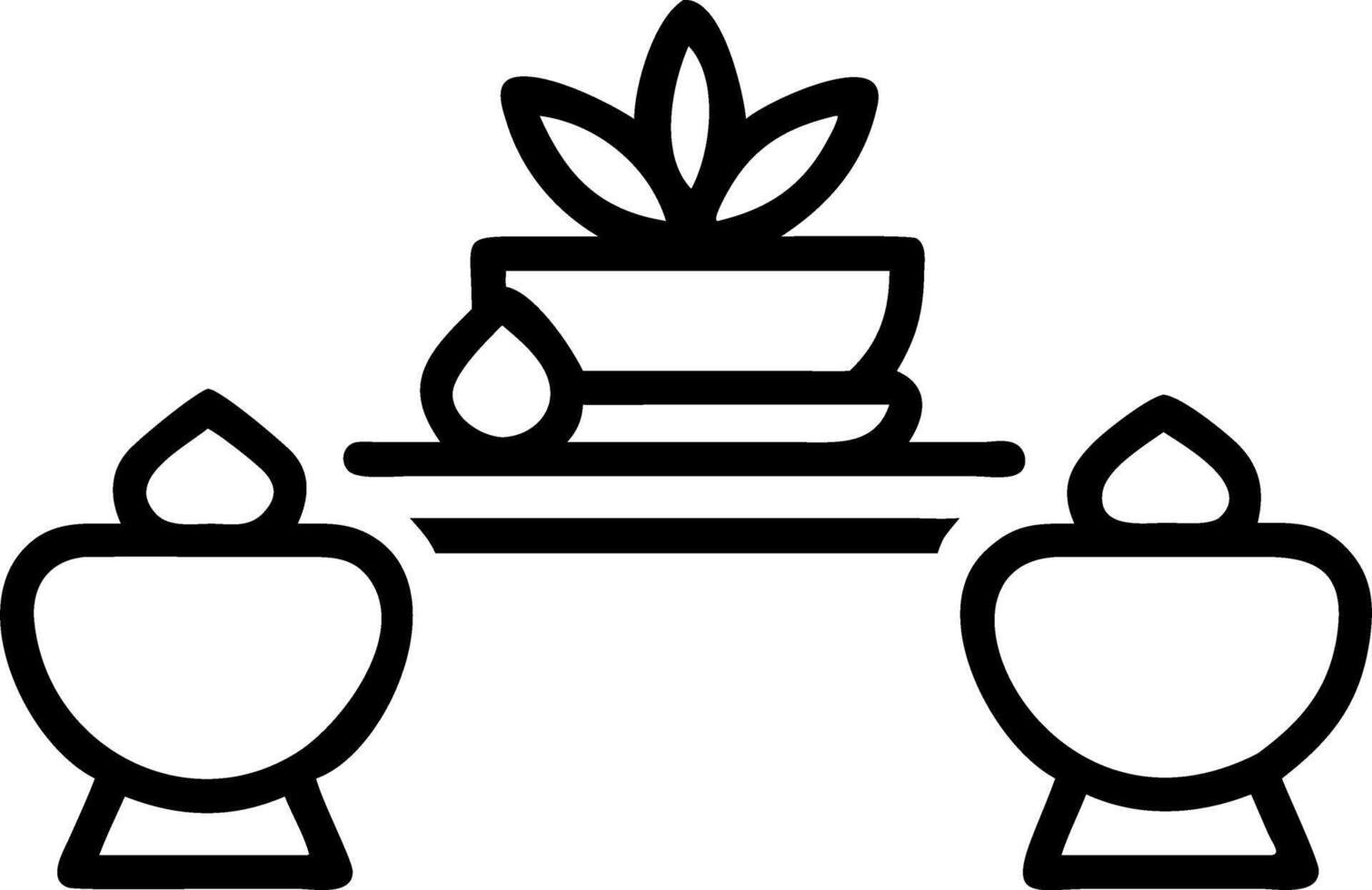 Glossy Seollal Traditional Tea Ceremony Background vector