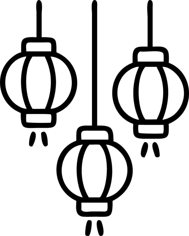 Glossy white background with red Chinese paper lanterns and copy space above. vector