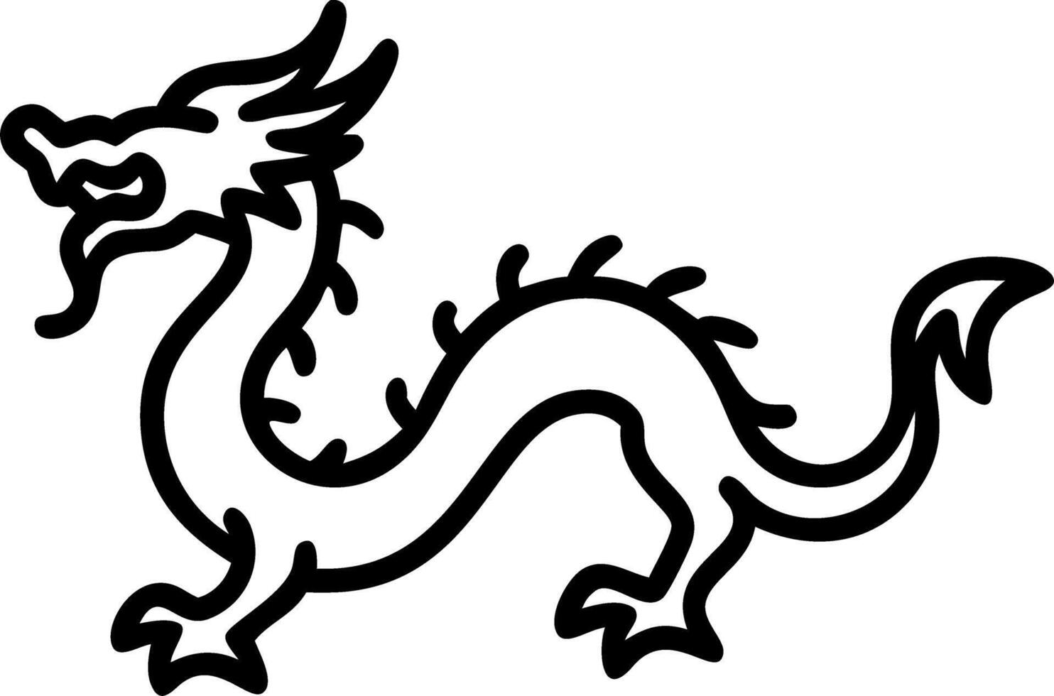 Glossy red background with a golden Chinese dragon and copy space above. vector