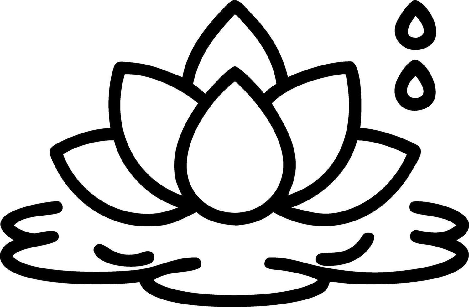 Glossy background with floating lotus flowers and water droplets copy space below vector