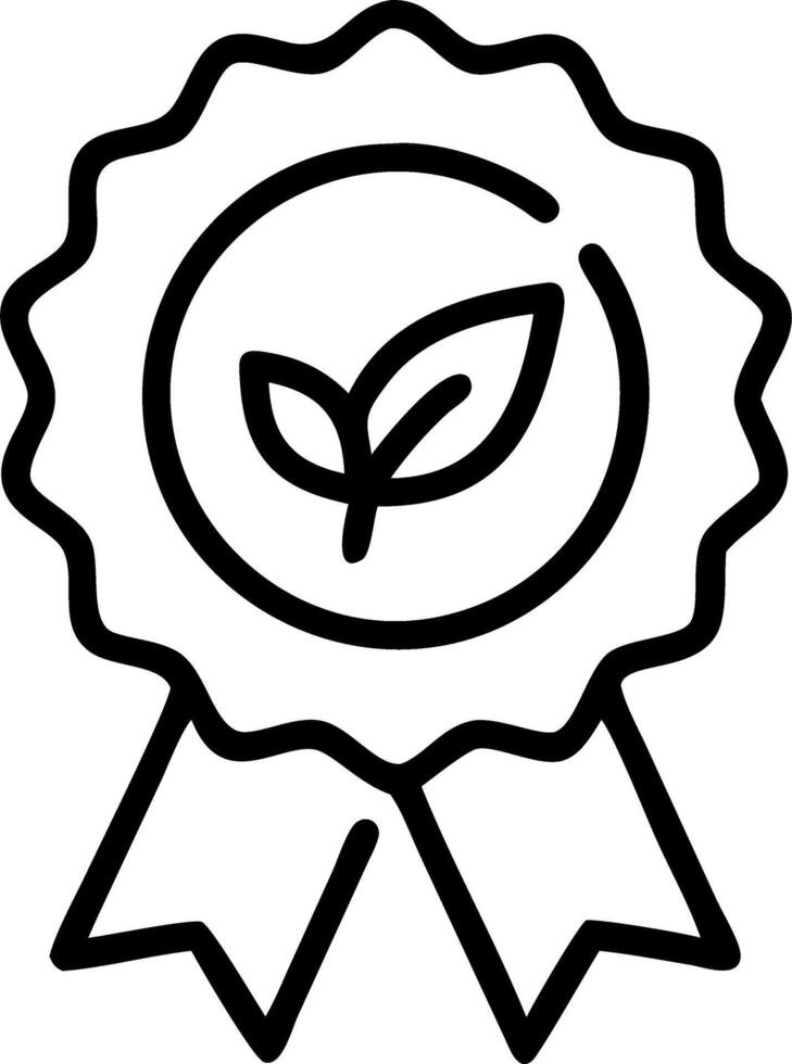 Glossy beige background with eco certification seal symbolizing verified sustainable practices vector