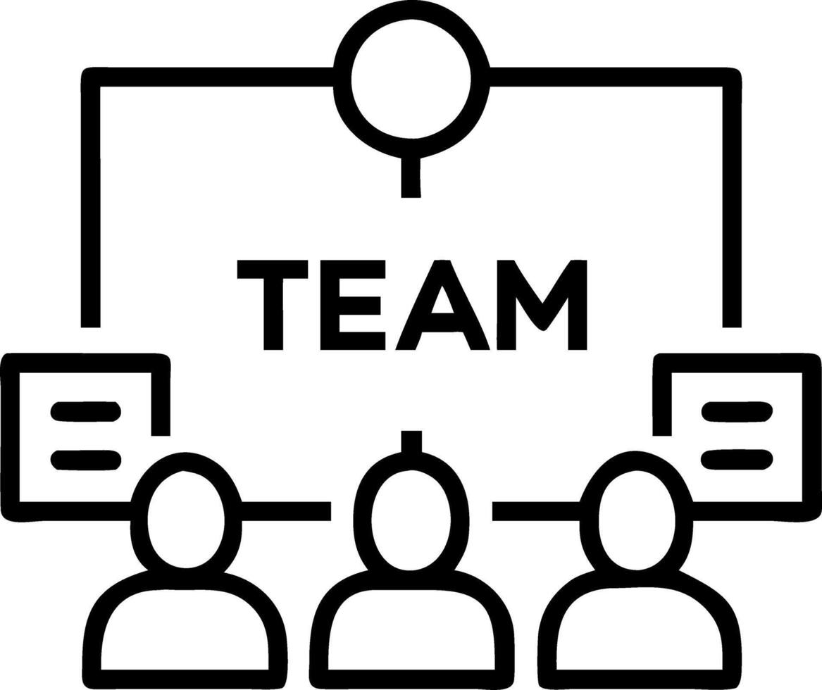 Glossy background of a modern office with large data visualizations and team members collaborating with copy space vector