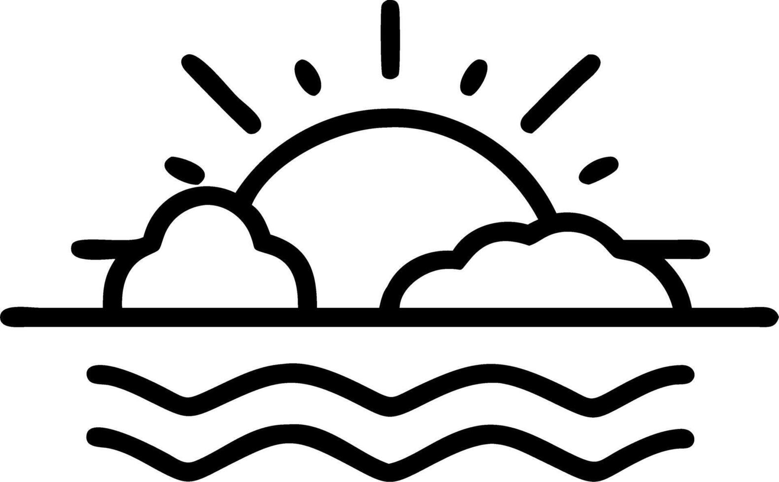 Glossy Australian Sunset Background vector