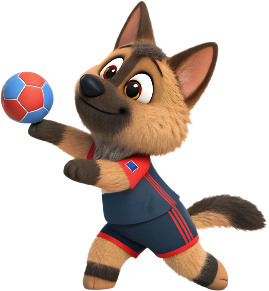 Puppy in energetic action, showing graceful sporting pose. . png