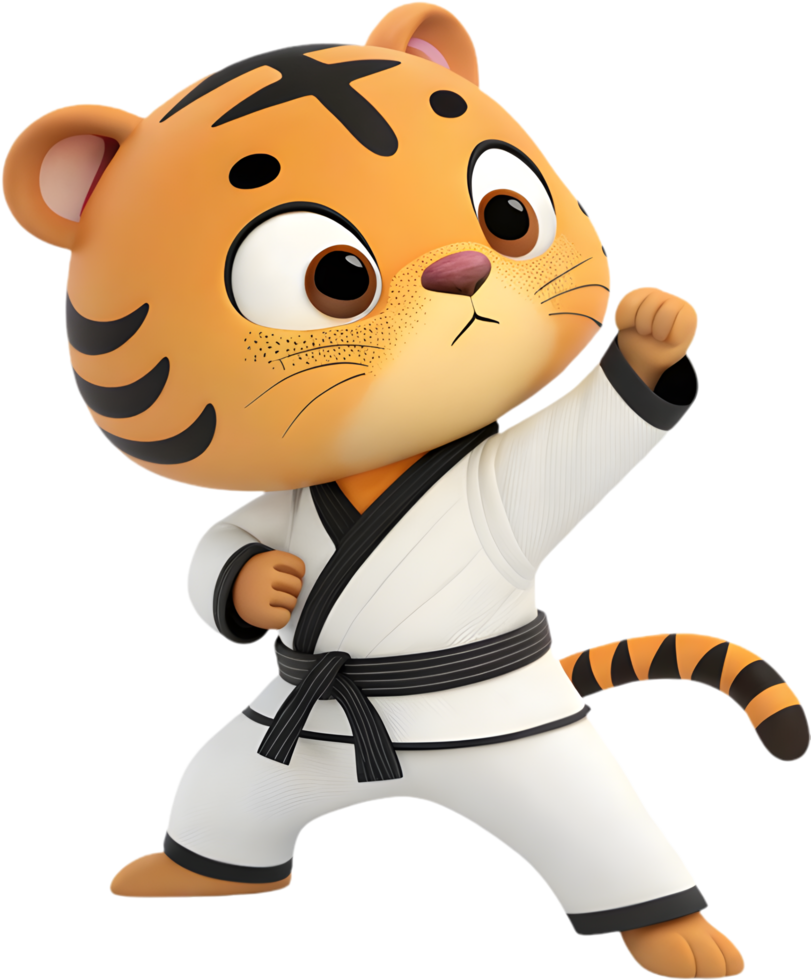 Competitive tiger in uniform showing agility during a fierce game. . png