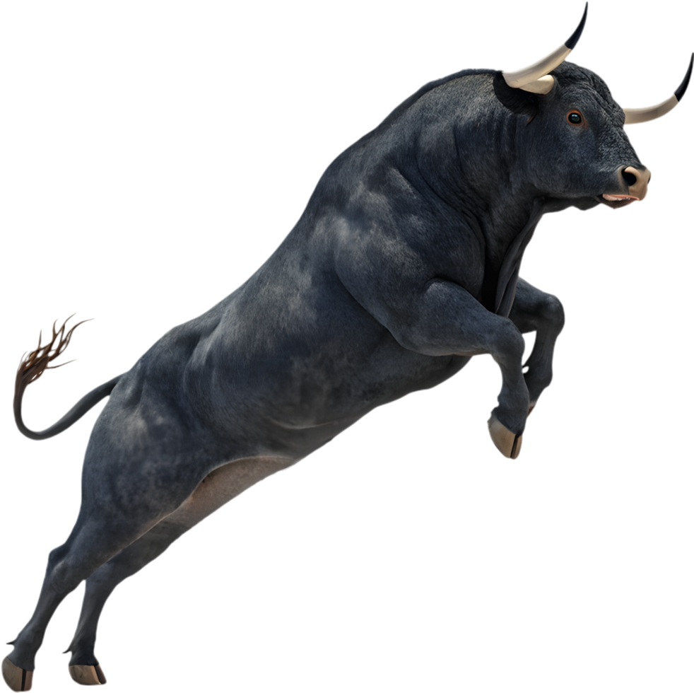 Fearless Toro bravo exuding power and iconic Spanish grace. . png