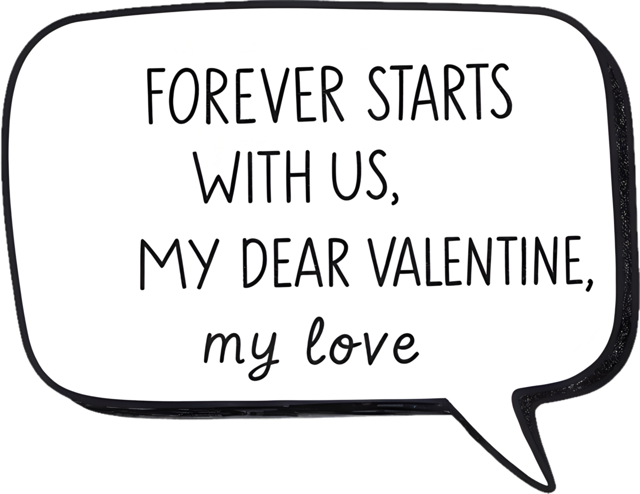 Valentines Day phrase clipart for charming creative ideas. . png