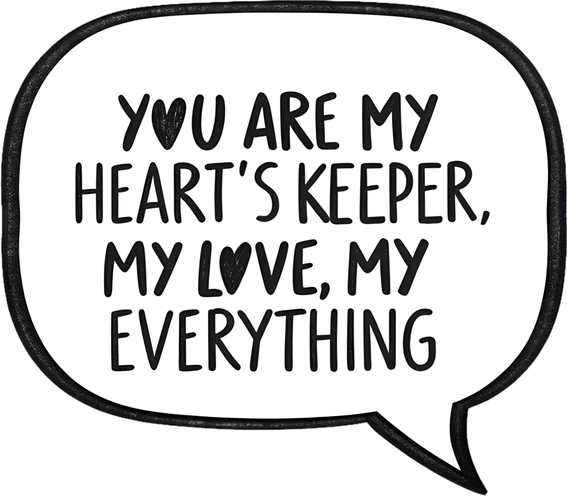 Beautiful Valentines phrase clipart perfect for creative designs. . png