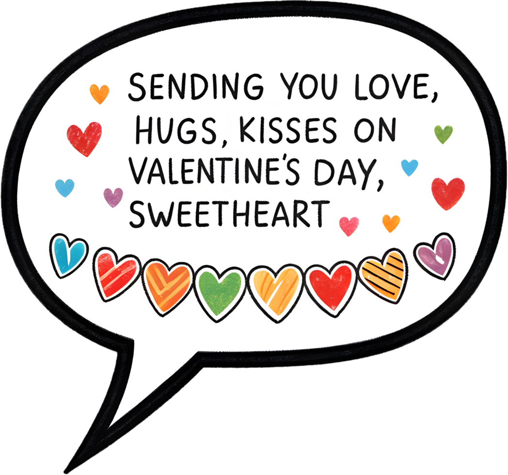 Valentines phrase clipart with beautiful heartwarming graphic messages. . png