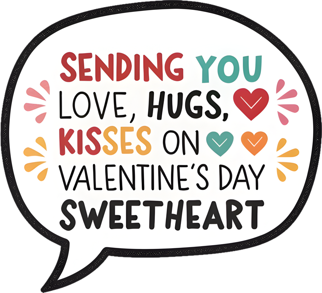 Romantic Valentines clipart with elegant decorative graphic phrases. . png