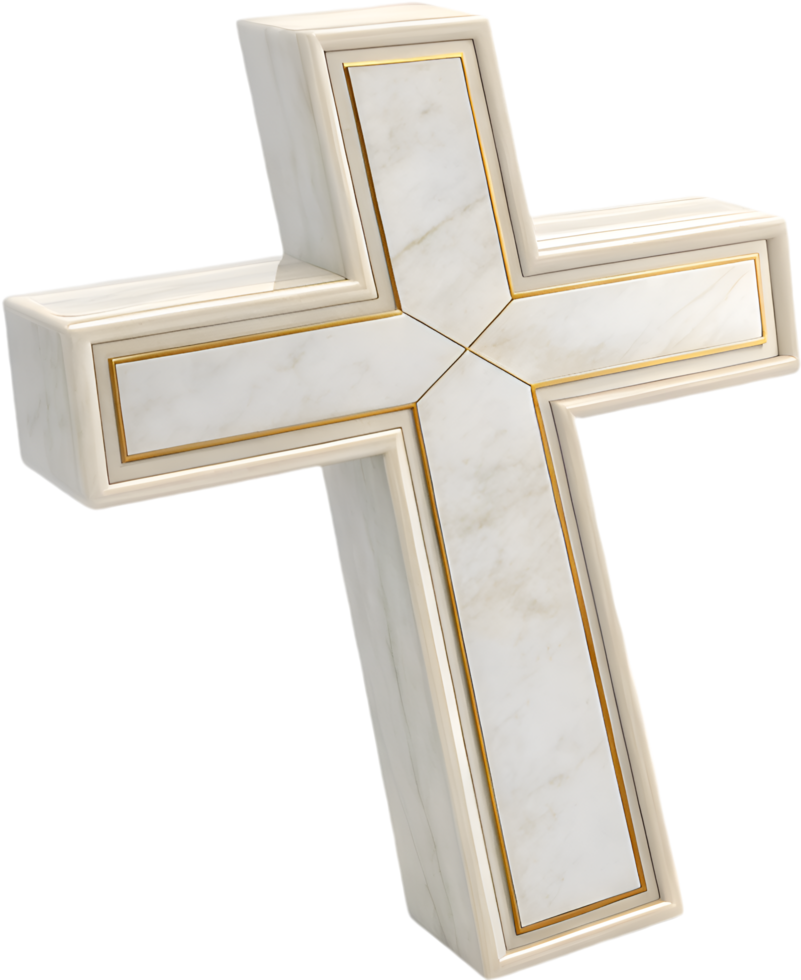 Beautiful Christian Cross Design Clipart for Faith-Based Messages. . png