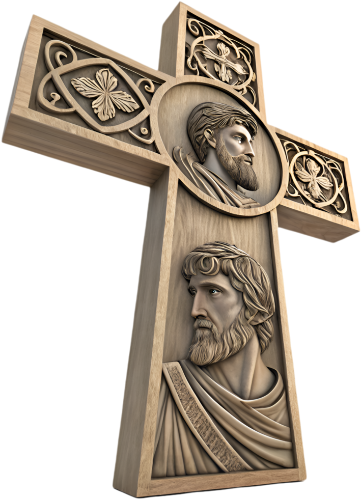 Christian Cross Clipart with Elegant Design for Faith-Based Projects. . png