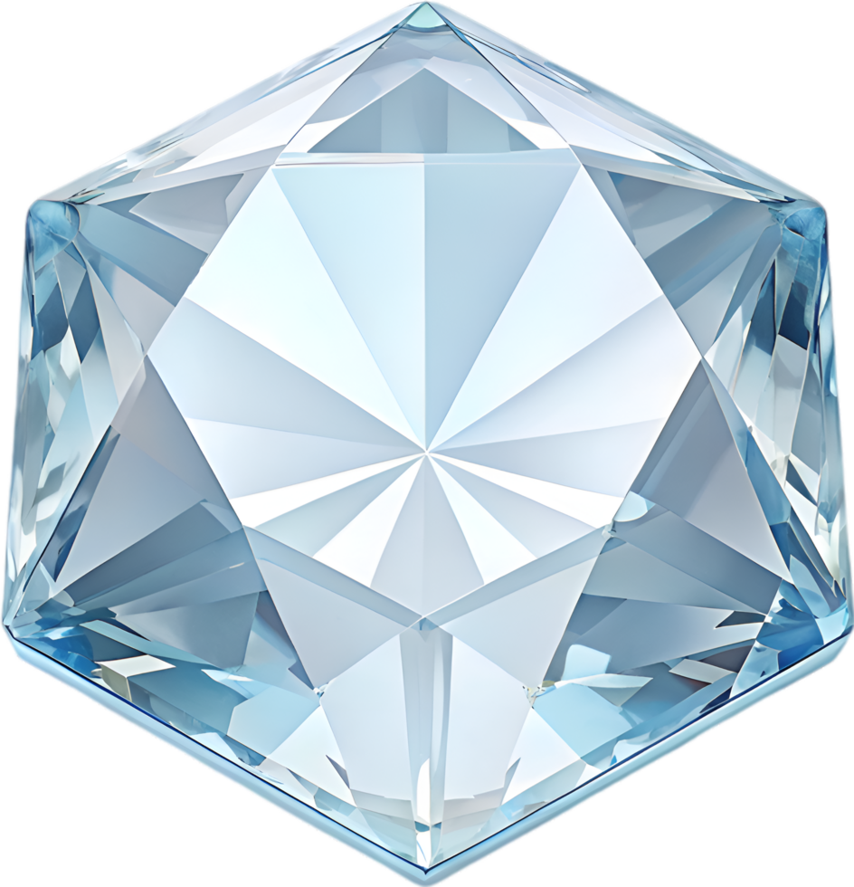 Stunning Gemstone Graphic with Brilliant Cuts for Design Use. . png