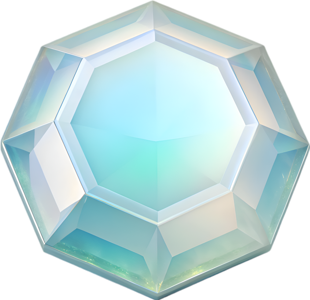 Radiant Gemstone Clipart for Professional and Artistic Projects. . png