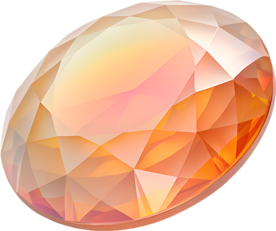 Elegant Gemstone Clipart Featuring Brilliant Cuts for Design. . png