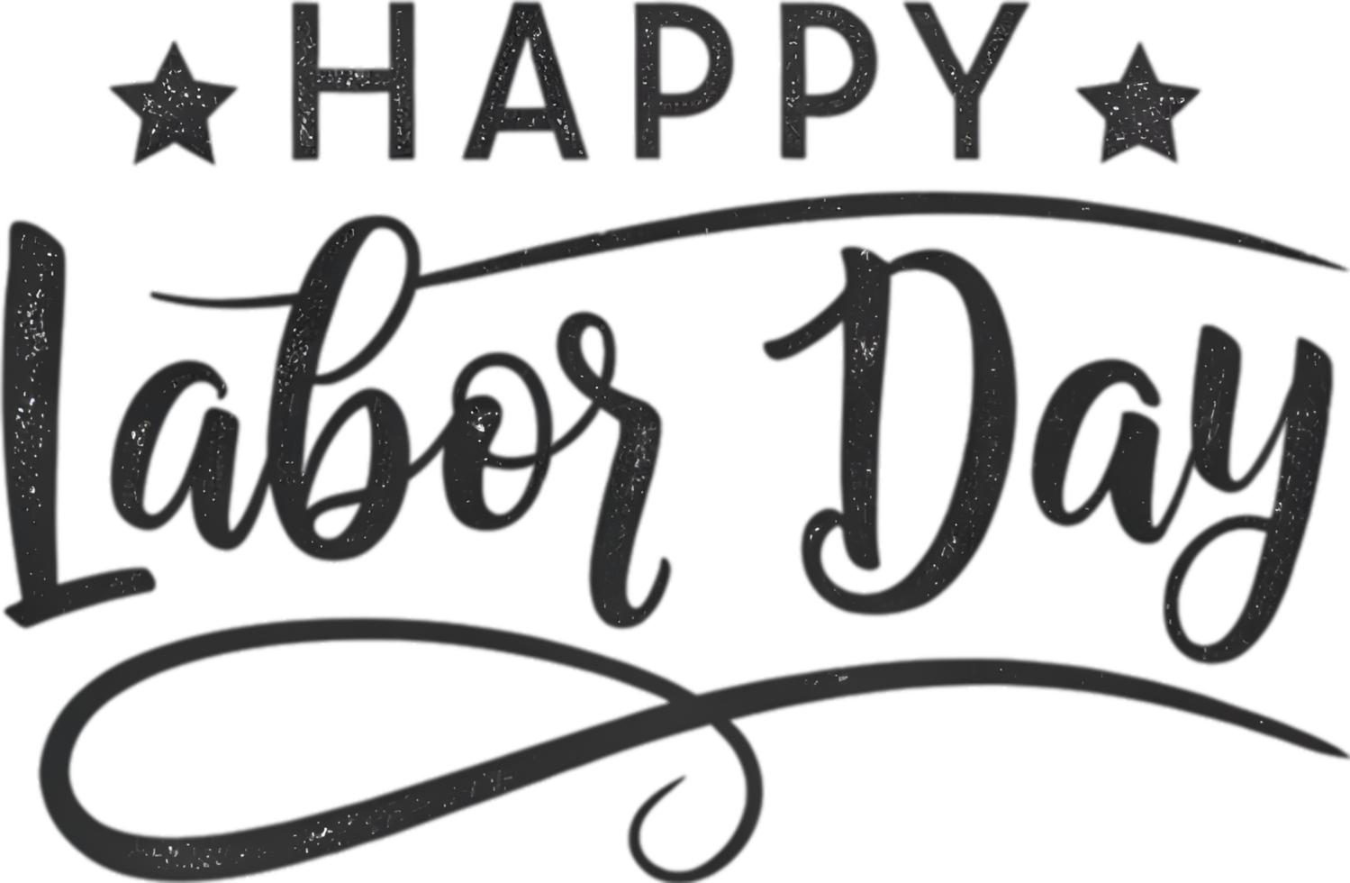 Elegant Calligraphy Font for Labor Day Message Design. . png