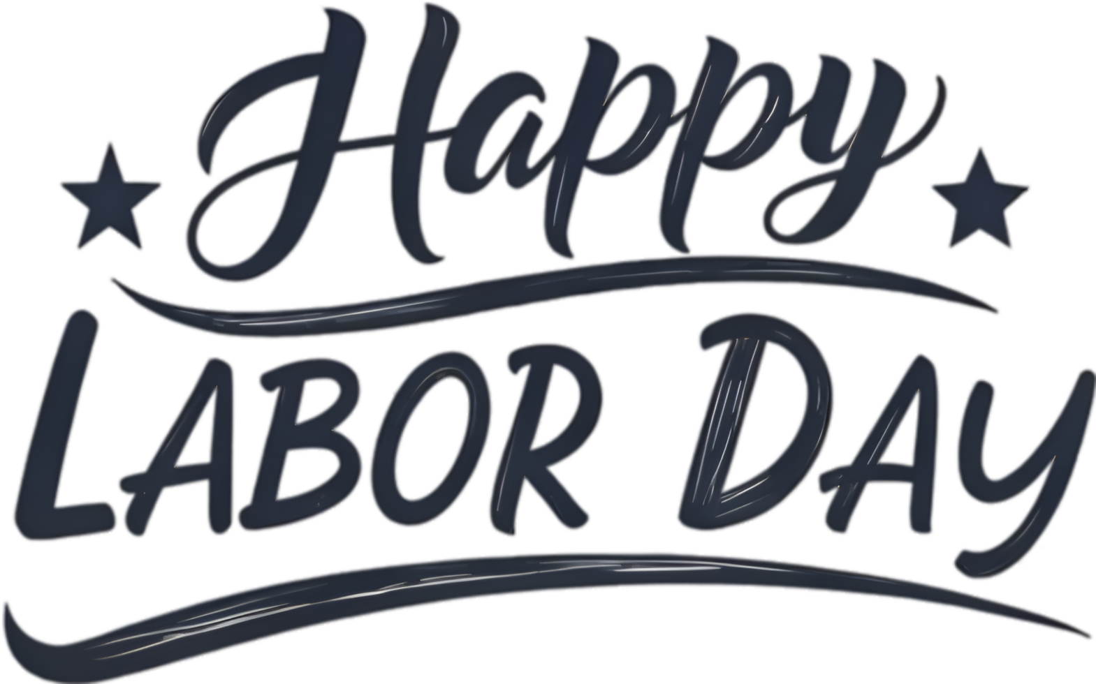 Bold Holiday Text in Elegant Calligraphy Font for Labor Day. . png