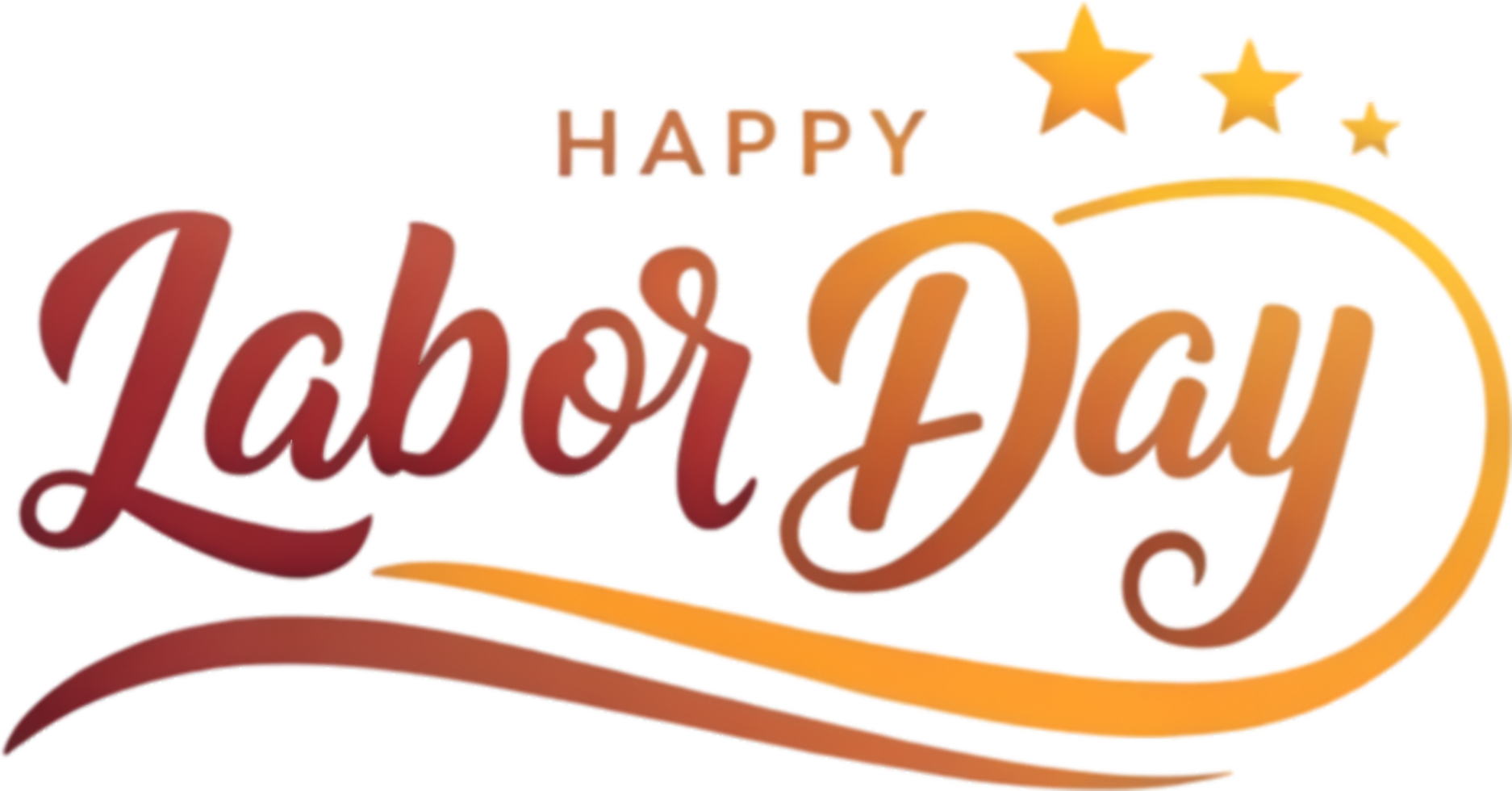 Colorful and Elegant Calligraphy for Happy Labor Day. . png
