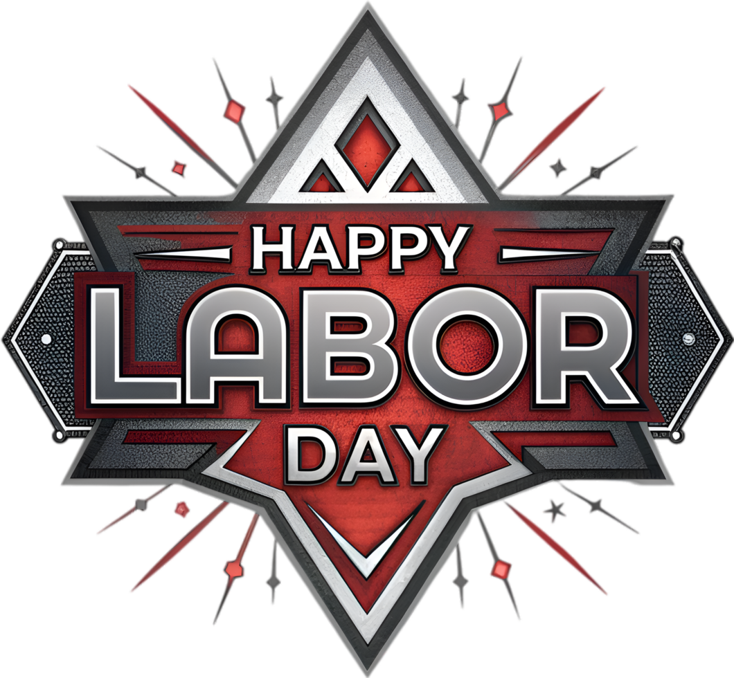 Beautiful Happy Labor Day Text in Elegant Calligraphy Style. . png