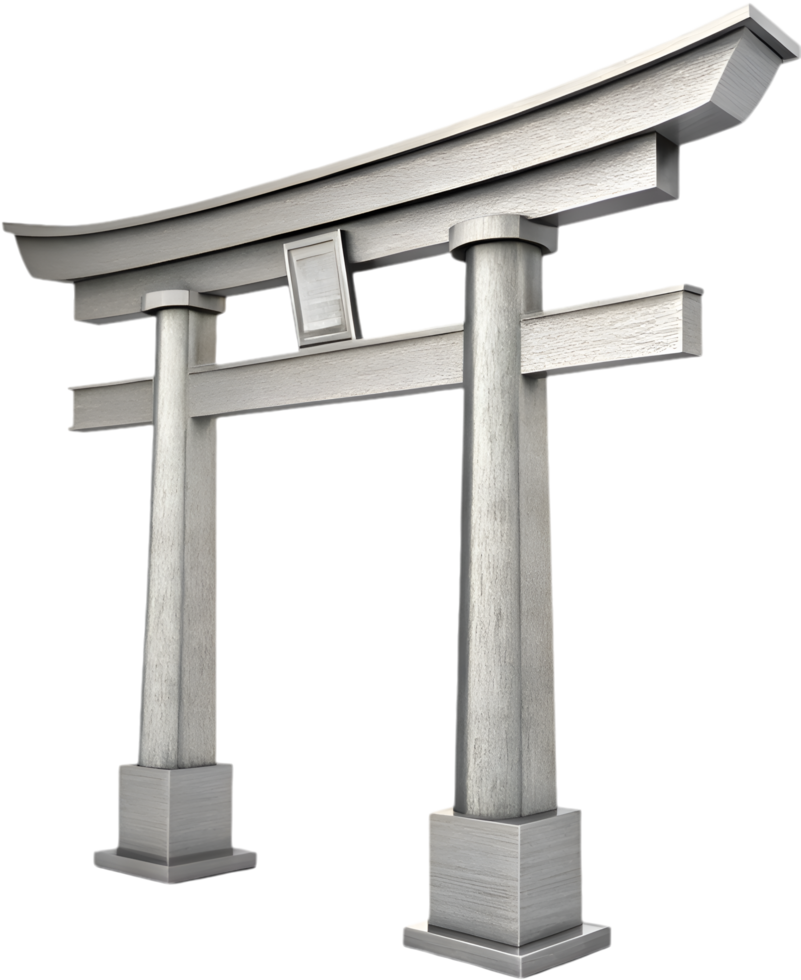 Zen-inspired Shinto Torii gate symbol for spiritual tranquility. . png