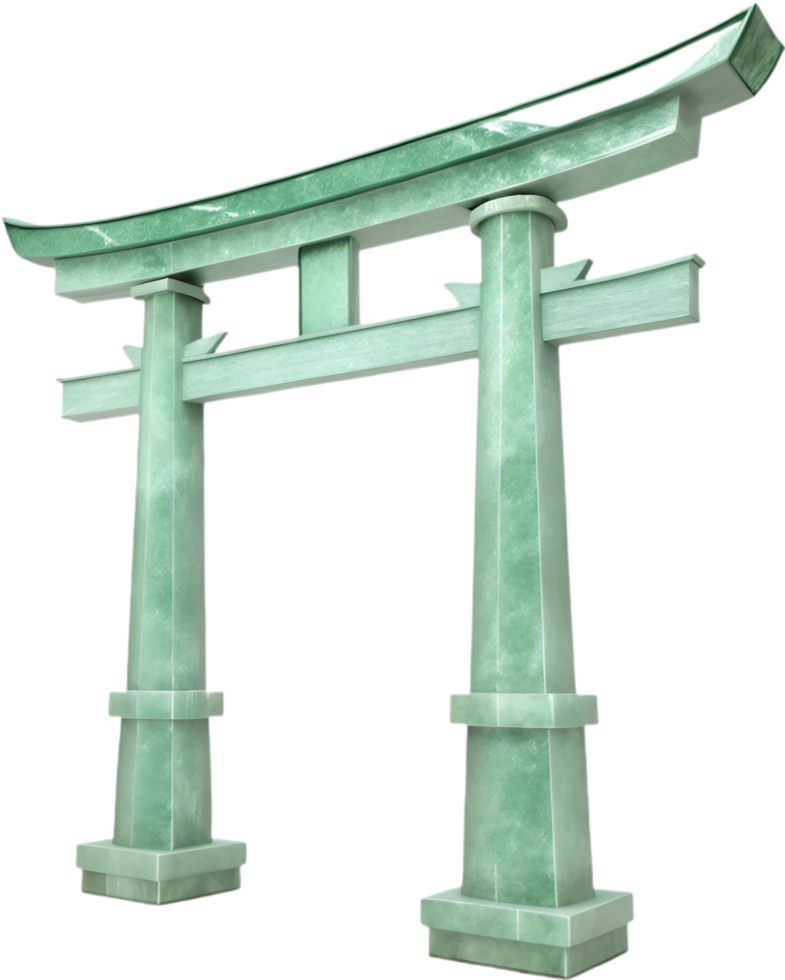 Sacred Shinto Torii gate symbol reflecting Japanese traditions. . png