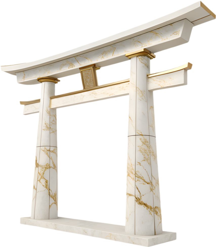 Spiritual Shinto Torii gate for serene Japanese artwork. . png