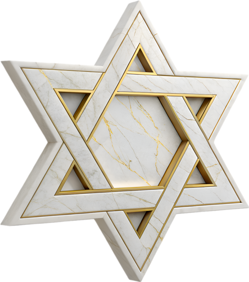Star of David symbol representing the unity of Jewish faith. . png