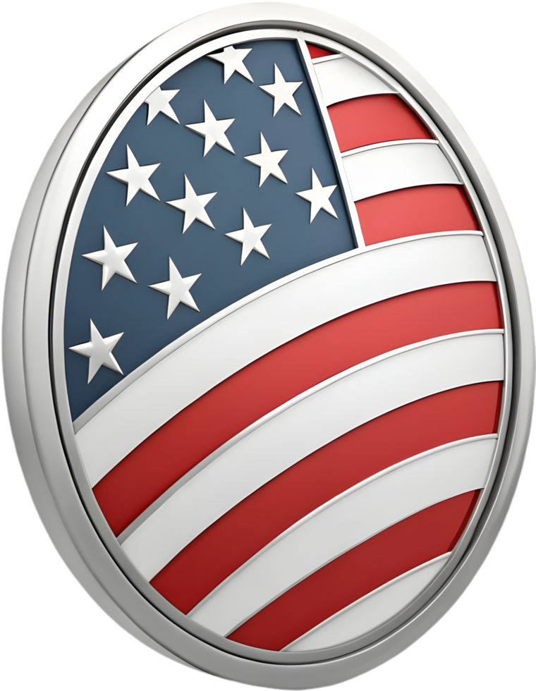 Stars and Stripes Logo for National Independence Celebration. . png