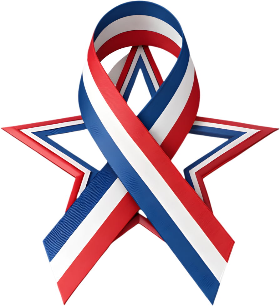 Patriotic Clipart Design Representing American Freedom and Unity. . png
