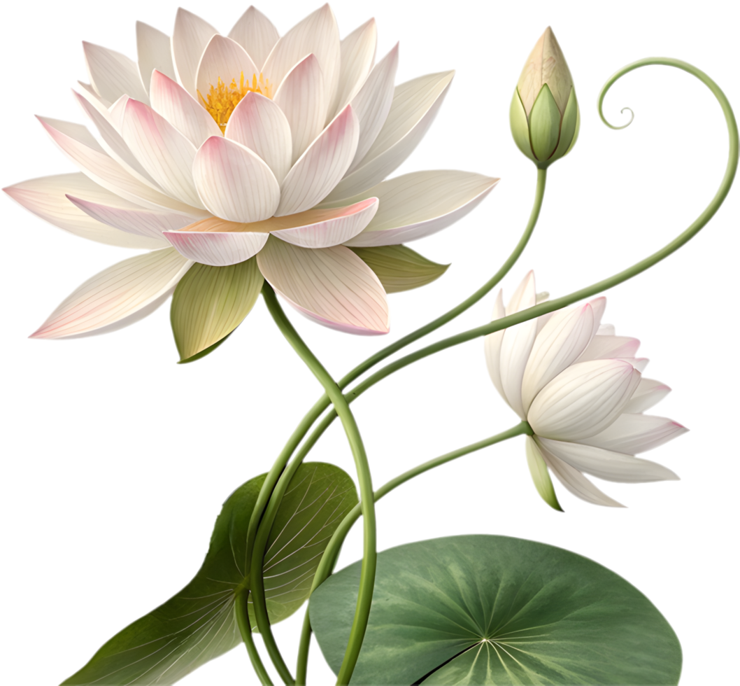 Exquisite Lotus Bloom Representing Natures Beauty. . png