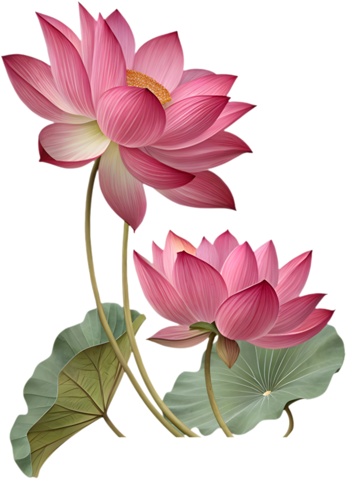 Water Lotus Capturing Serene Elegance and Grace. . png