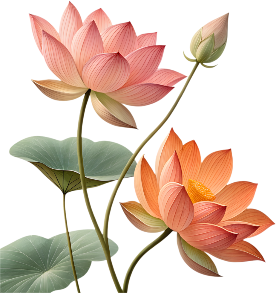 Sacred Bloom of a Graceful Lotus Creation. . png