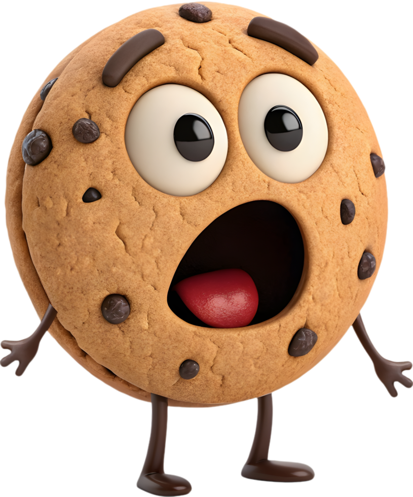 Quirky Cookie Design with Over-Expressed Emotional Faces. . png