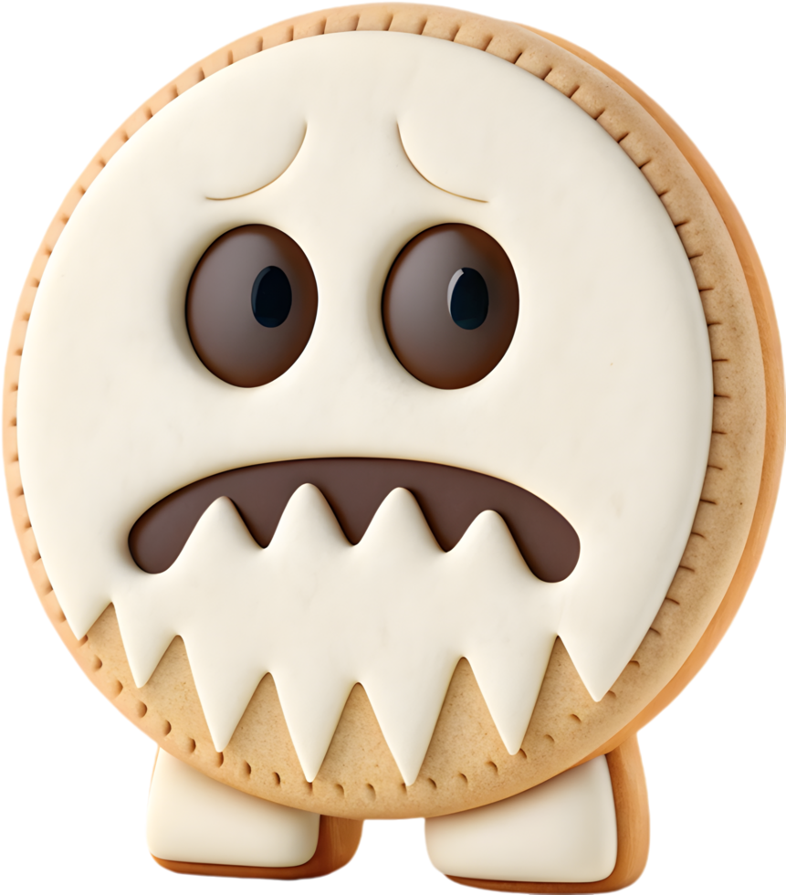 Lively and Fun Cookie Monster Clipart with Exaggerated Faces. . png