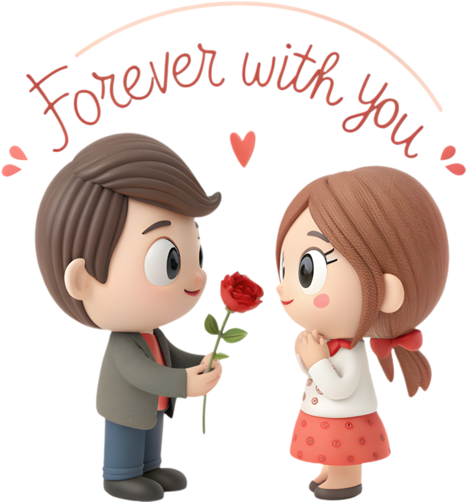 Cute Couple Art with Romantic and Meaningful Quote. . png