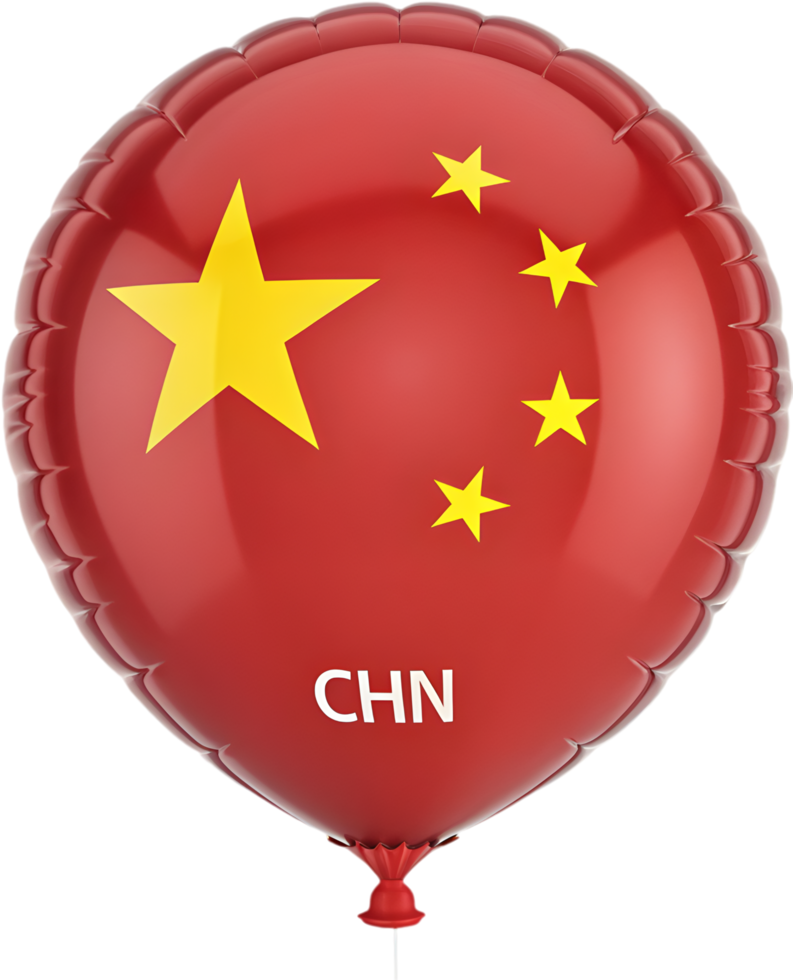 Bright China Balloon Clipart for Festive Party Decorations. . png
