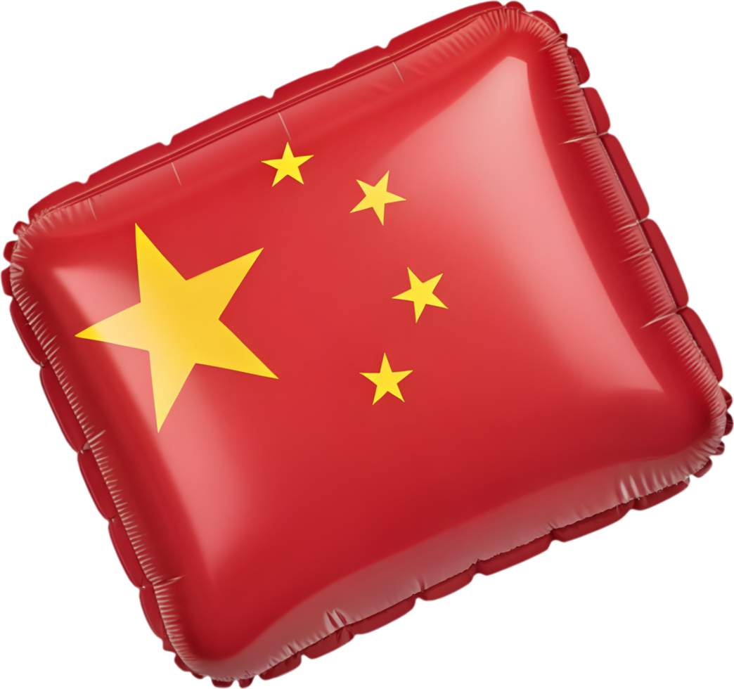 Vibrant China Flag Balloon for National Event Celebrations. . png