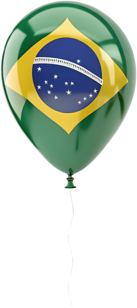 Stunning Brazil Flag Balloon for Celebrations and Festive Events. . png