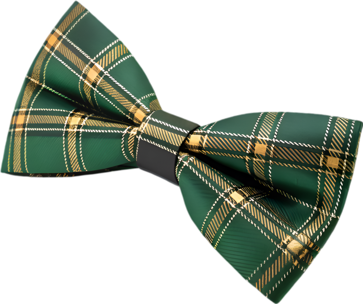 Stylish Tartan Bow Tie for Elegant and Formal Designs. . png