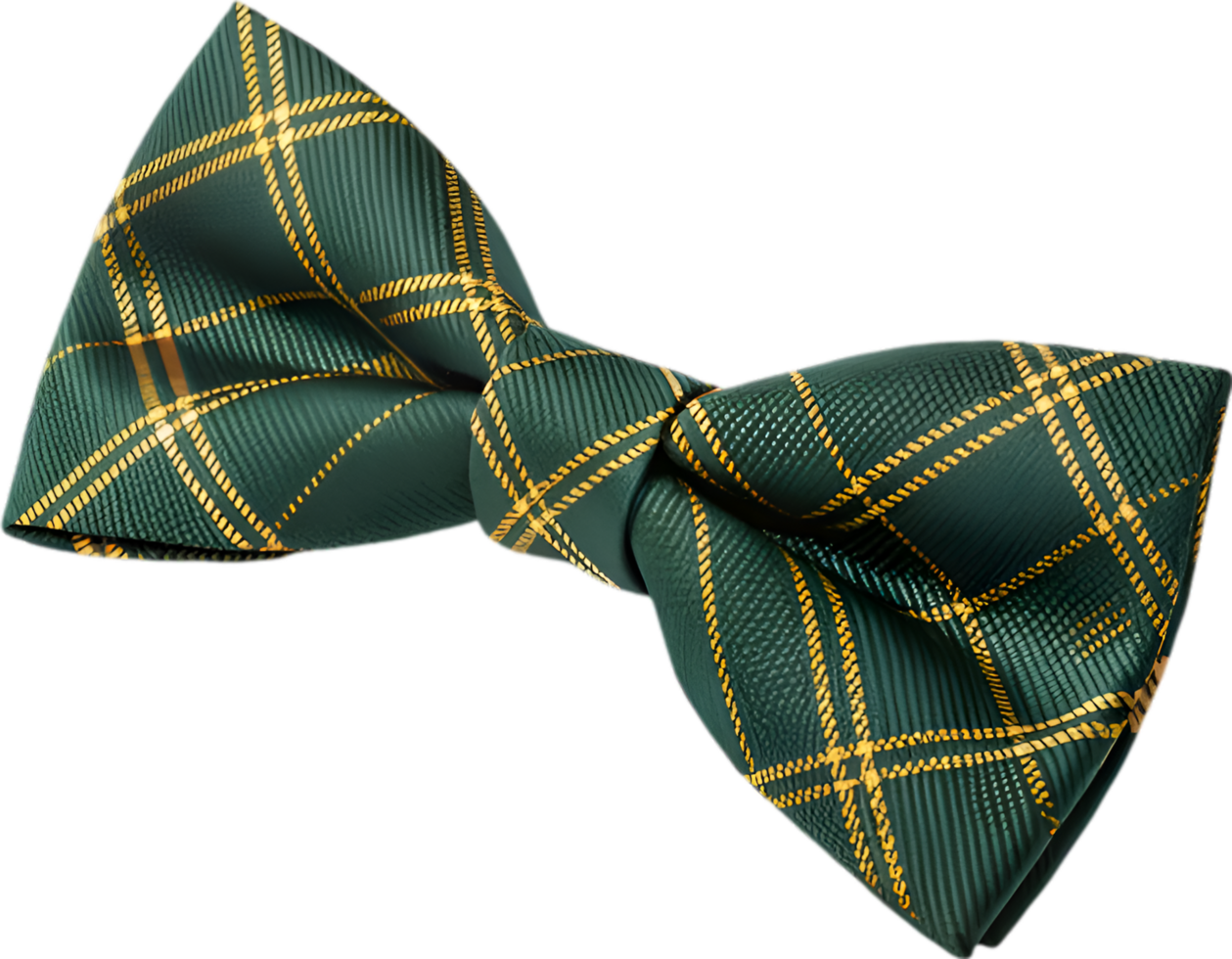 Classic Bow Ties with Scottish Tartan Pattern Clipart. . png