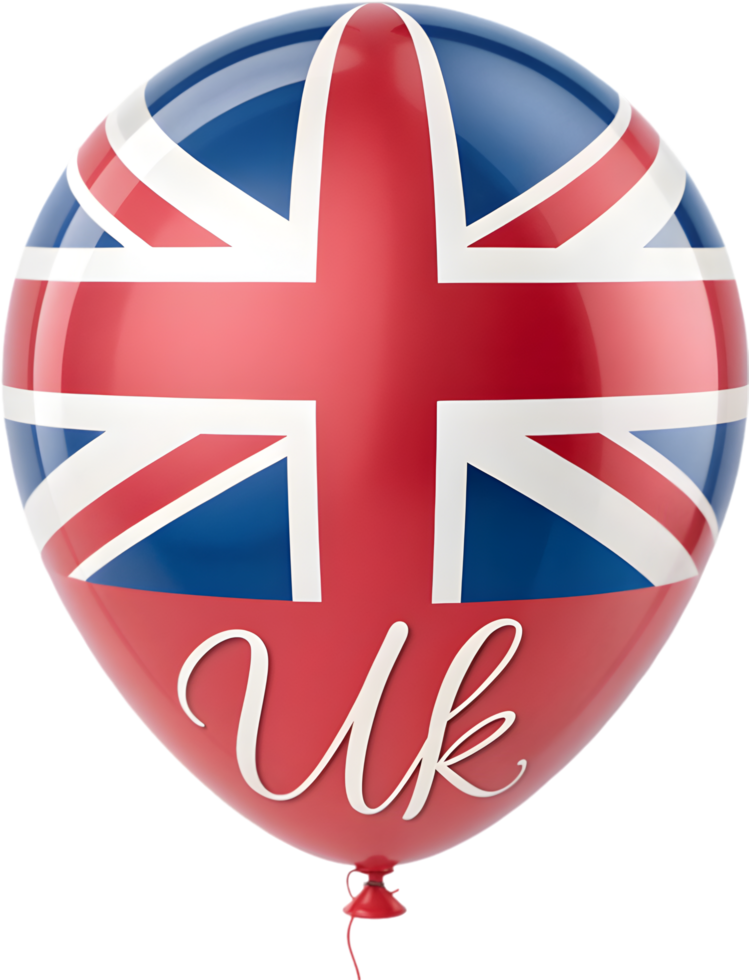 British Flag Balloon Perfect for Cultural and National Events. . png