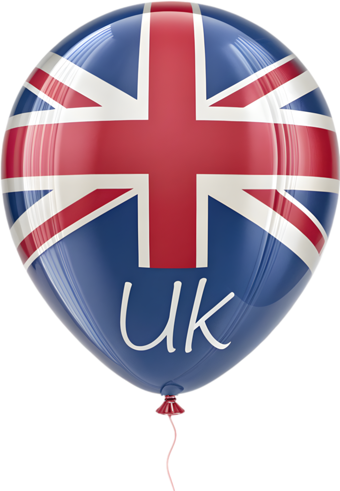 Vibrant Union Jack Balloon Design for Festive UK Events. . png