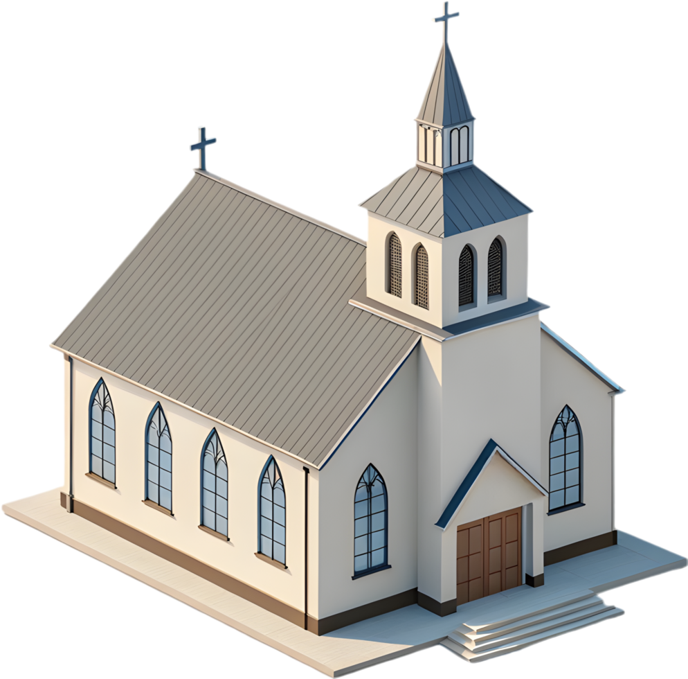 Simple Christian Church Icon for Faith-Themed Designs. . png